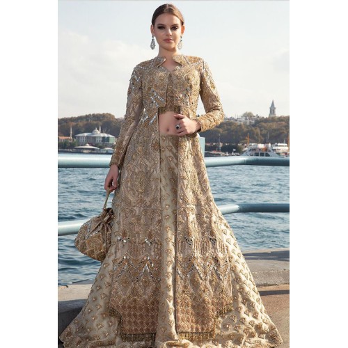 Taupe Gold Azalea Lehenga Taupe Gold Azalea Lehenga