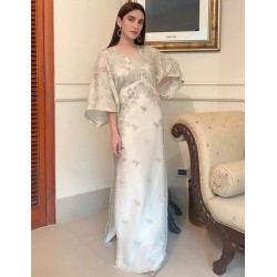 White Azalea Batwing Sleeves Outfit