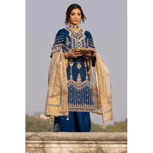 Lapis Lazuli Monarch Shalwar Suit Lapis Lazuli Monarch Shalwar Suit