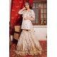 Ivory Monarch Bolero Jacket Gharara