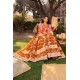 Sunset Orange Monarch Gharara Sunset Orange Monarch Gharara
