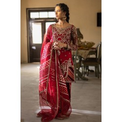 Carmine Monarch Party Wear