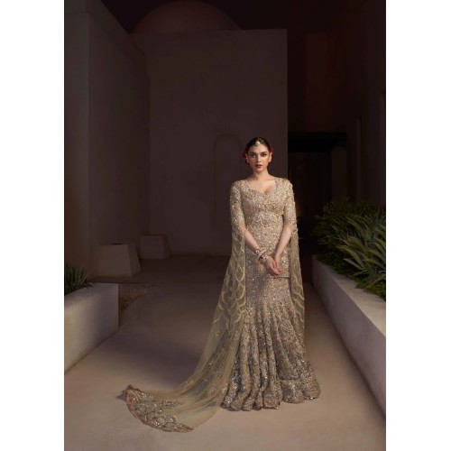 Ecru Wisteria Lehenga