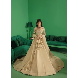 Antique Gold Wisteria Lehenga