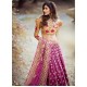 Razzle Dazzle Rose Sunray Flora Lehenga