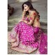 Razzle Dazzle Rose Sunray Flora Lehenga
