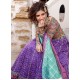 Magenta Vivid Violet Flora Lehenga
