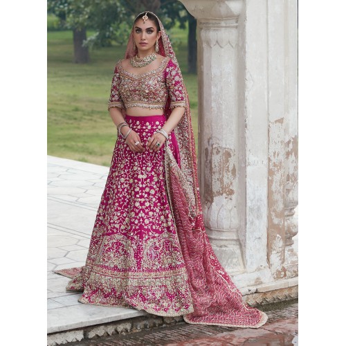 Mexican Pink Flora Lehenga