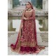 Claret Flora Lehenga