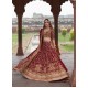 Burgundy Flora Lehenga Choli Burgundy Flora Lehenga Choli