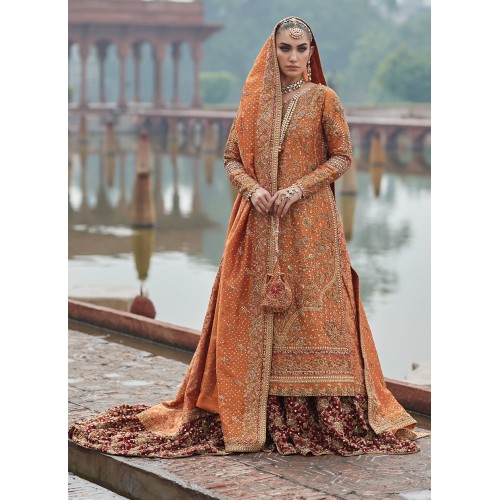 Flame Flora Lehenga for Mehndi Shehndi