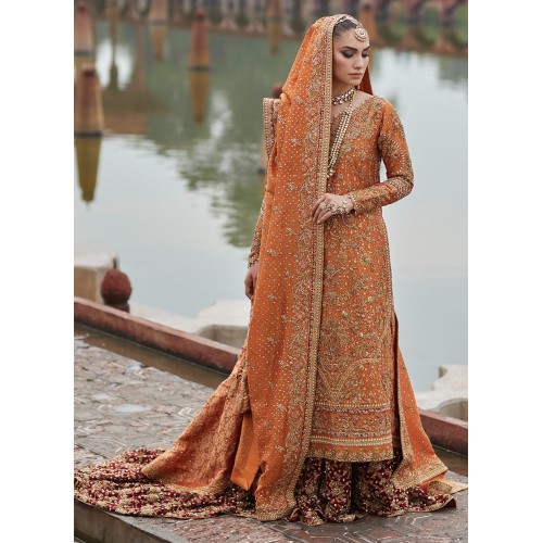 Flame Flora Lehenga for Mehndi Shehndi