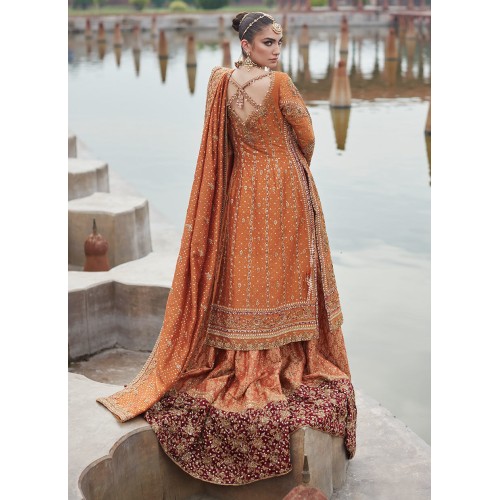 Flame Flora Lehenga for Mehndi Shehndi