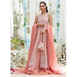 Tea Rose Orange Flora Lehenga