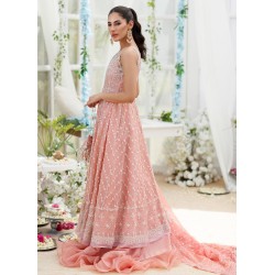 Tea Rose Orange Flora Lehenga