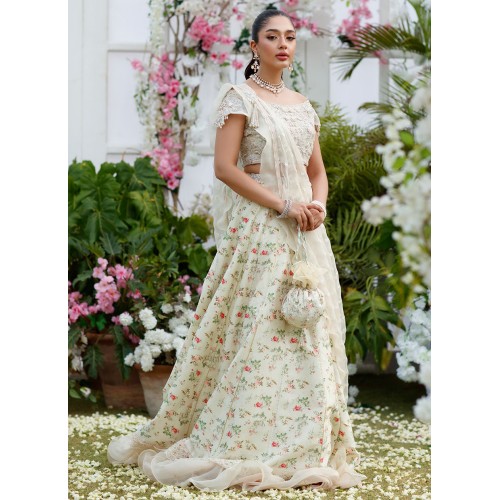 Baby Powder Flora Lehenga