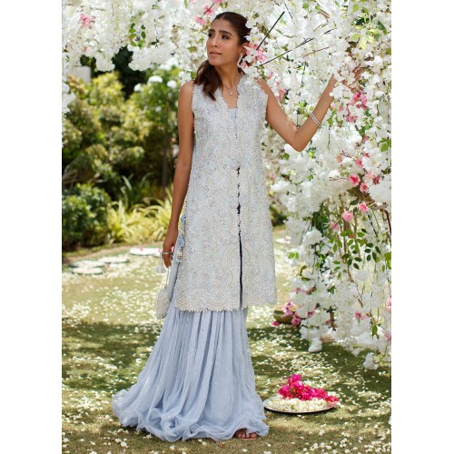 Powder Blue Flora Jacket Powder Blue Flora Jacket