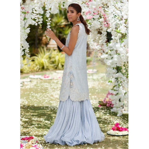 Powder Blue Flora Jacket Powder Blue Flora Jacket