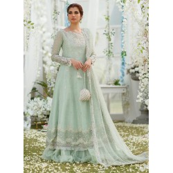 Cambridge Blue Flora Gown