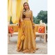 Fluorescent Orange Flora Lehenga for Mehndi Shehndi