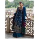Prussian Blue Flora Gown