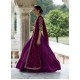 Tyrian Purple Flora Lehenga