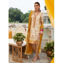 Ivory Flora Outfit for Mehndi Mayun