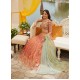Atomic Tangerine Flora Lehenga