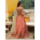 Atomic Tangerine Flora Lehenga