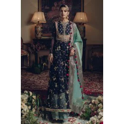 Dark Blue Freesia Sharara