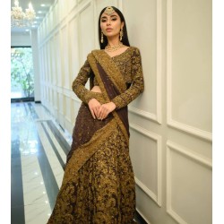 Rose Ebony Lily Lehenga Choli