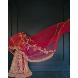Cantaloupe Lily Lehenga