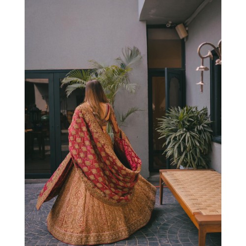 Cantaloupe Lily Lehenga