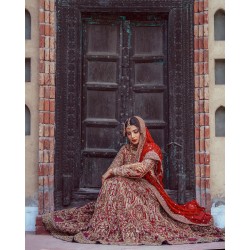 Amaranth Red Lily Lehenga