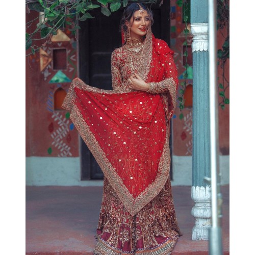 Amaranth Red Lily Lehenga Amaranth Red Lily Lehenga
