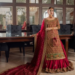 Burgundy Lily Lehenga