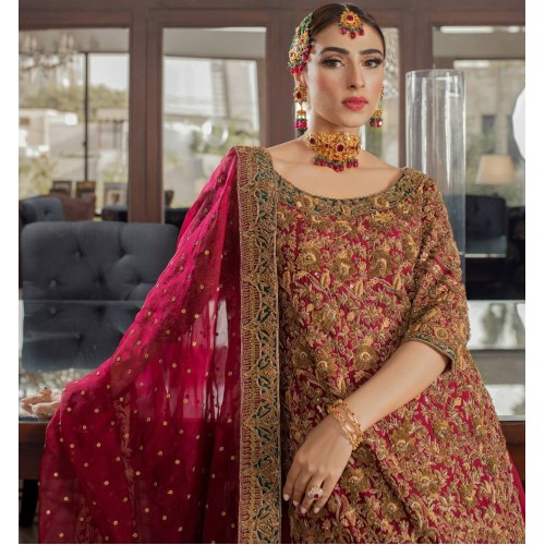 Burgundy Lily Lehenga Burgundy Lily Lehenga