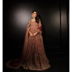 NCS Red Lily Lehenga