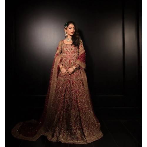 NCS Red Lily Lehenga