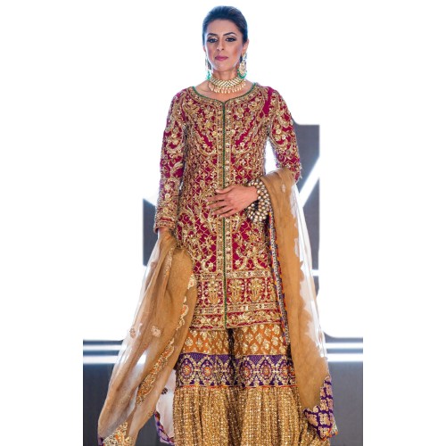 Earth Yellow Lily Gharara