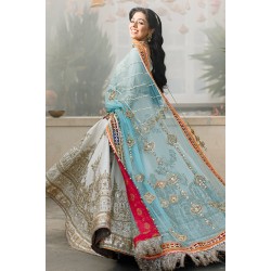 Off White Monarch Lehenga