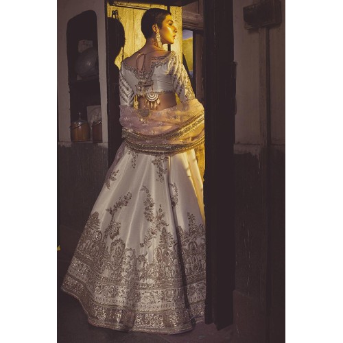 White Monarch Lehenga