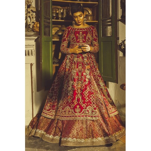 Crimson Glory Monarch Lehenga