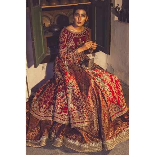 Crimson Glory Monarch Lehenga