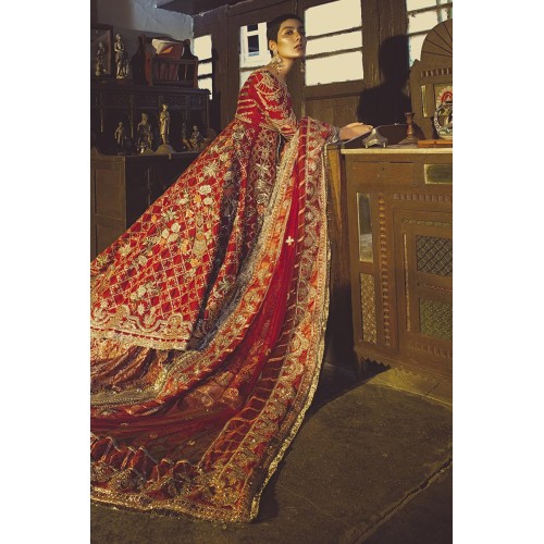 Crimson Glory Monarch Lehenga