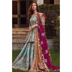 Turquoise Monarch Peplum