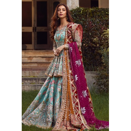 Turquoise Monarch Peplum