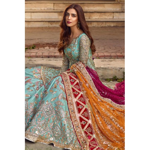 Turquoise Monarch Peplum