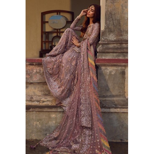 Mauve Taupe Monarch Farshi Gharara