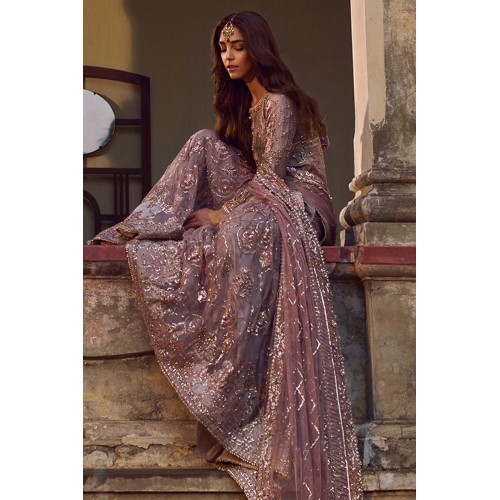 Mauve Taupe Monarch Farshi Gharara
